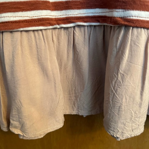 Kori American Brown striped long sleeved sweater shirt size‎ small - Picture 6 of 9